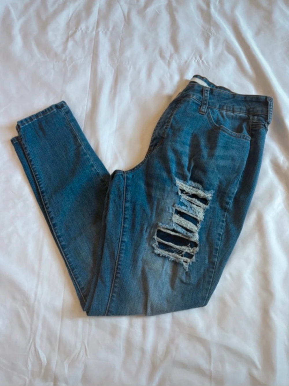 !it jeans Distressed Blue Skinny Jeans